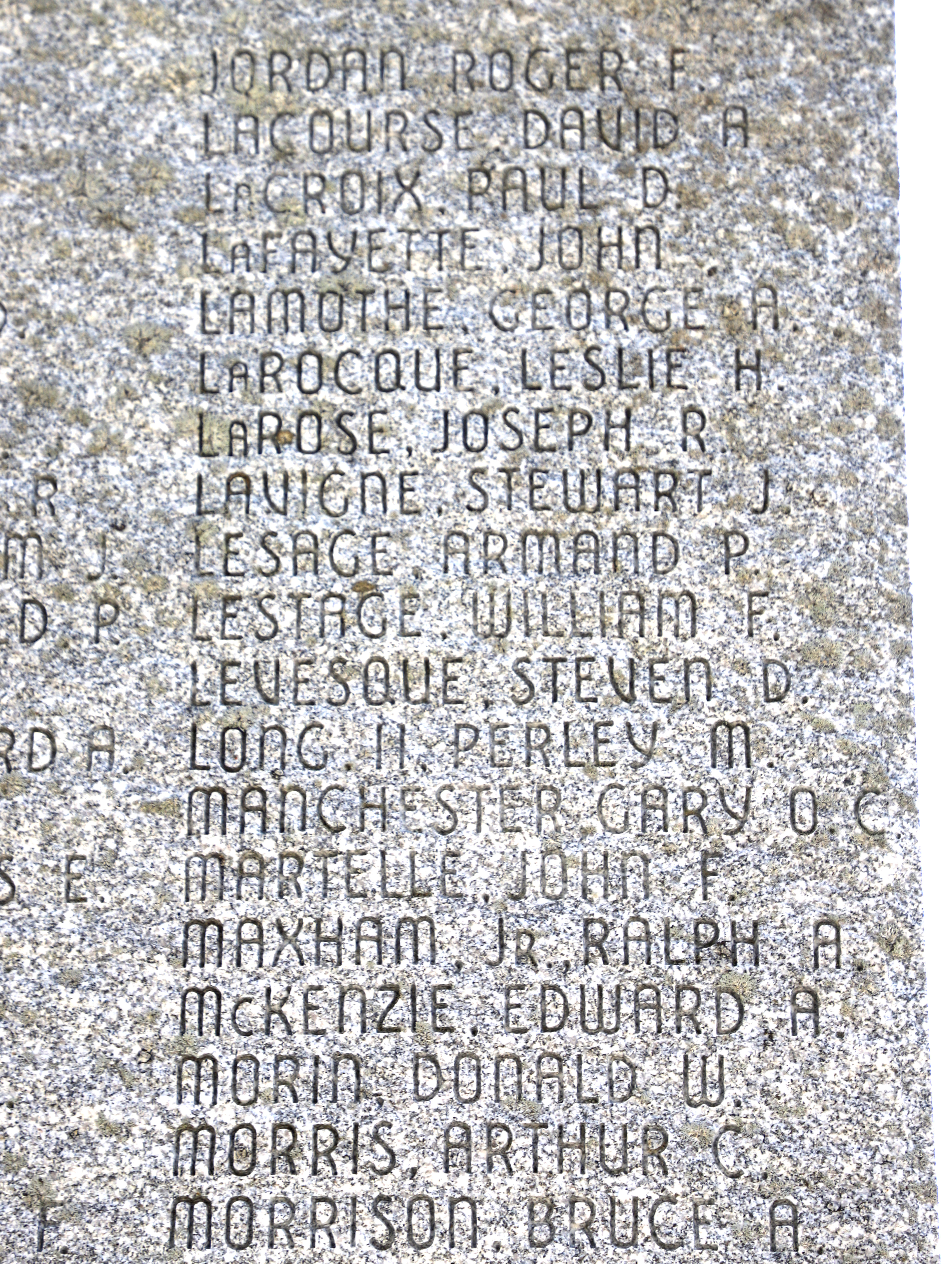 Vermont Vietnam Veterans Memorial - Sharon Vermont - Jordan - Morrison