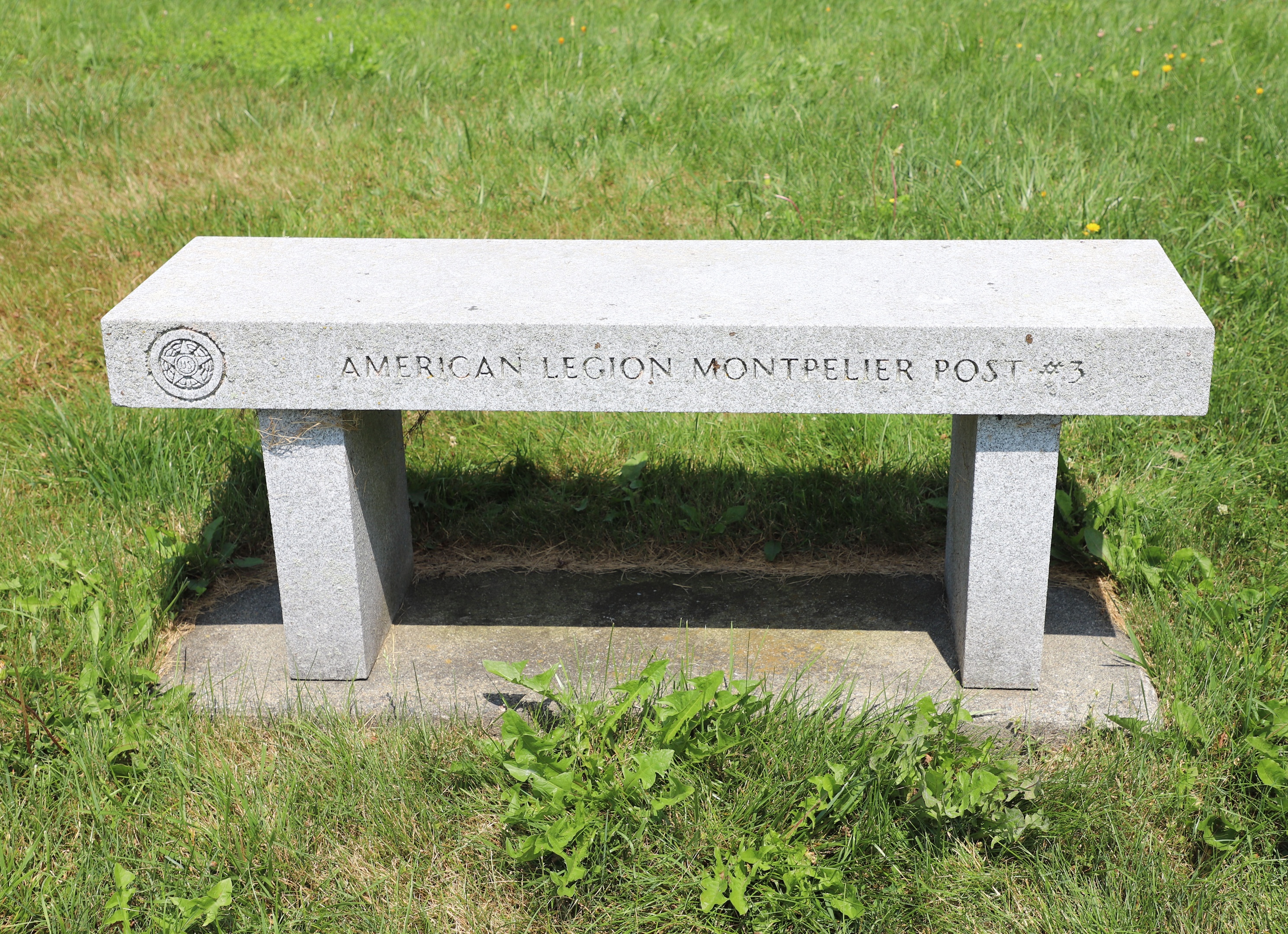 Vermont Veterans Memorial Cemetery - American Legion Post 3 Bench