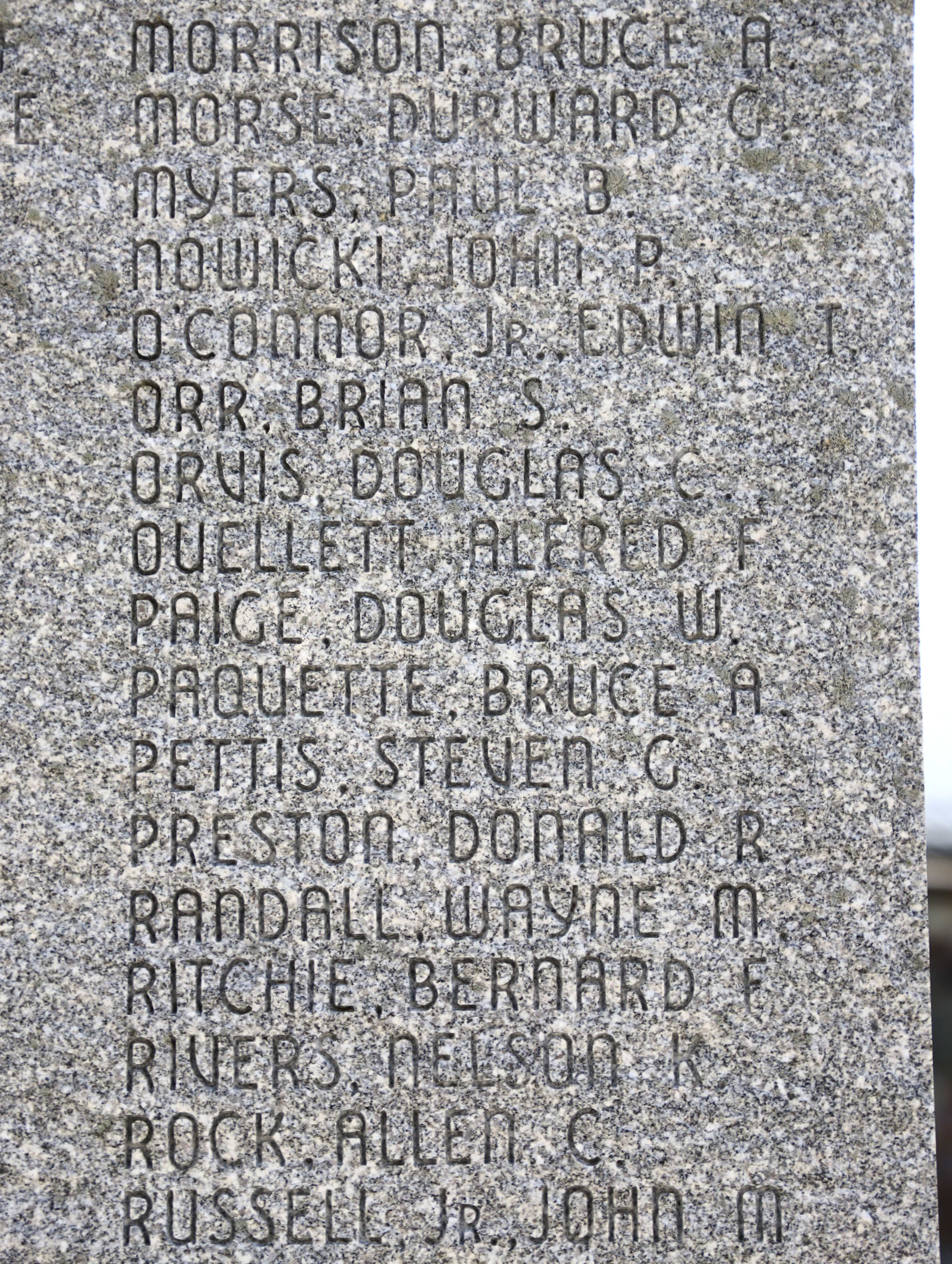 Vermont Vietnam Veterans Memorial - Sharon Vermont - Morrison - Russell