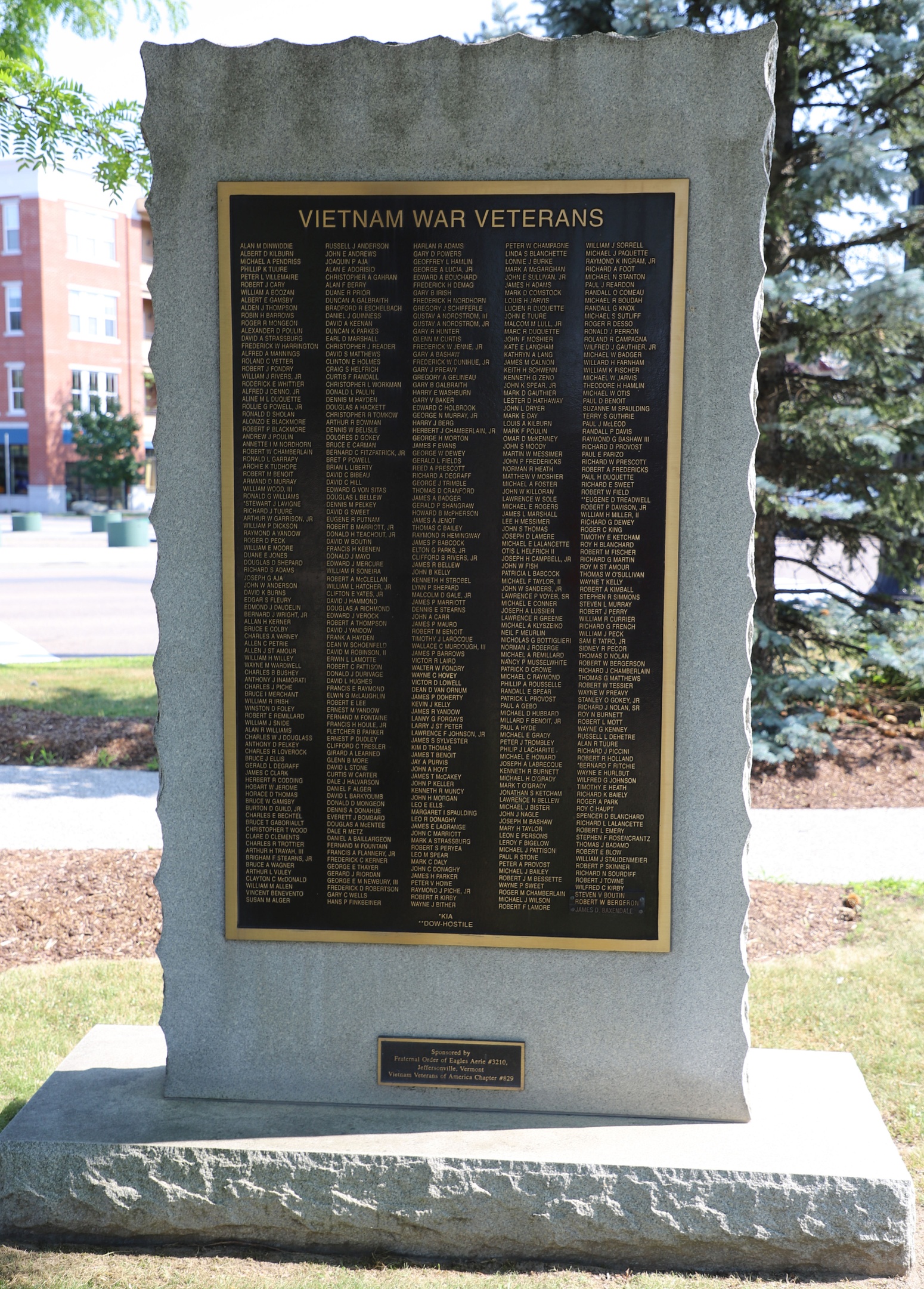 Essex Junction Vietnam War Veterans Memorial