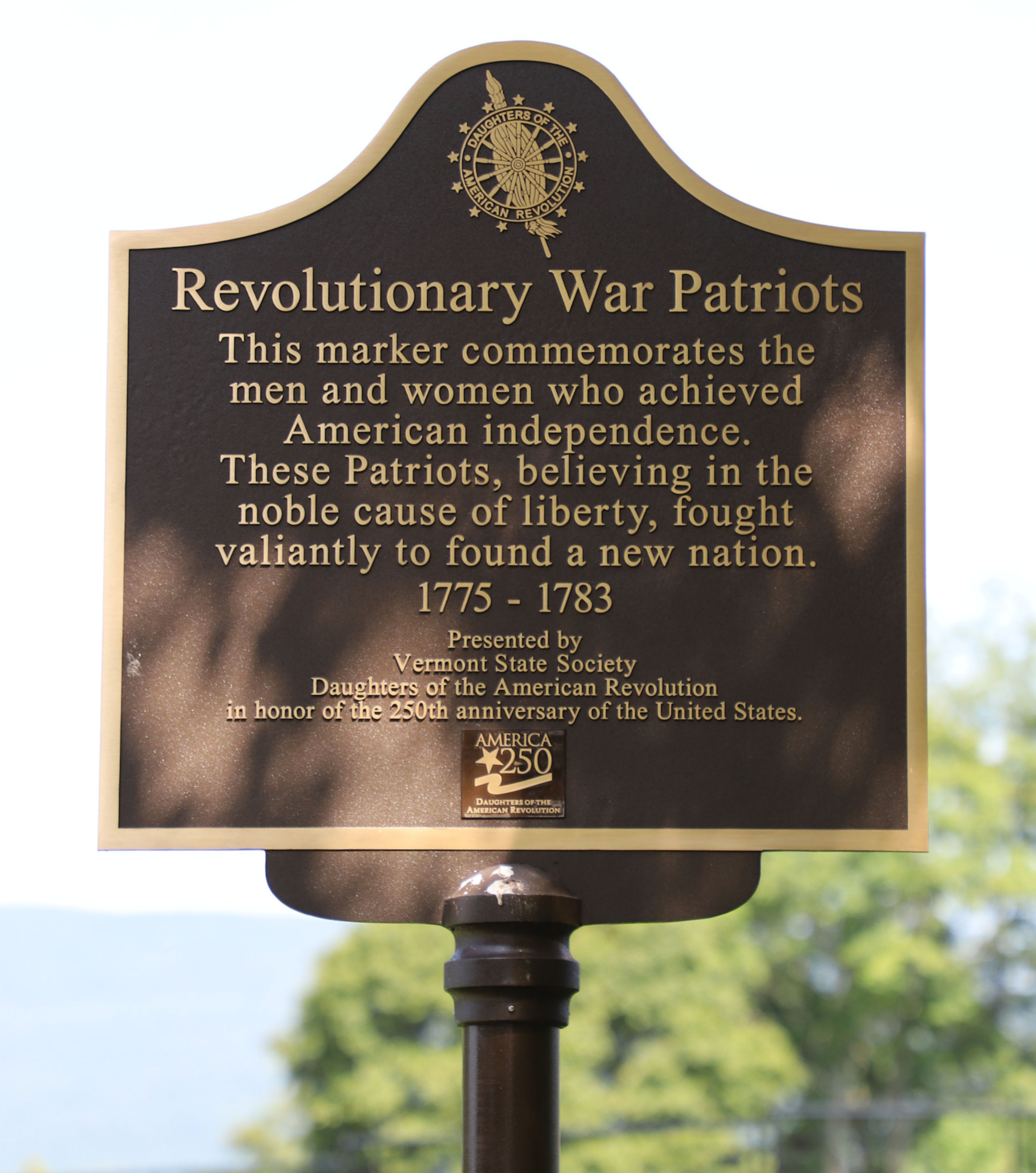 Bennington Battle Monument - Bennington Vermont Revolutionary War Patriots Marker