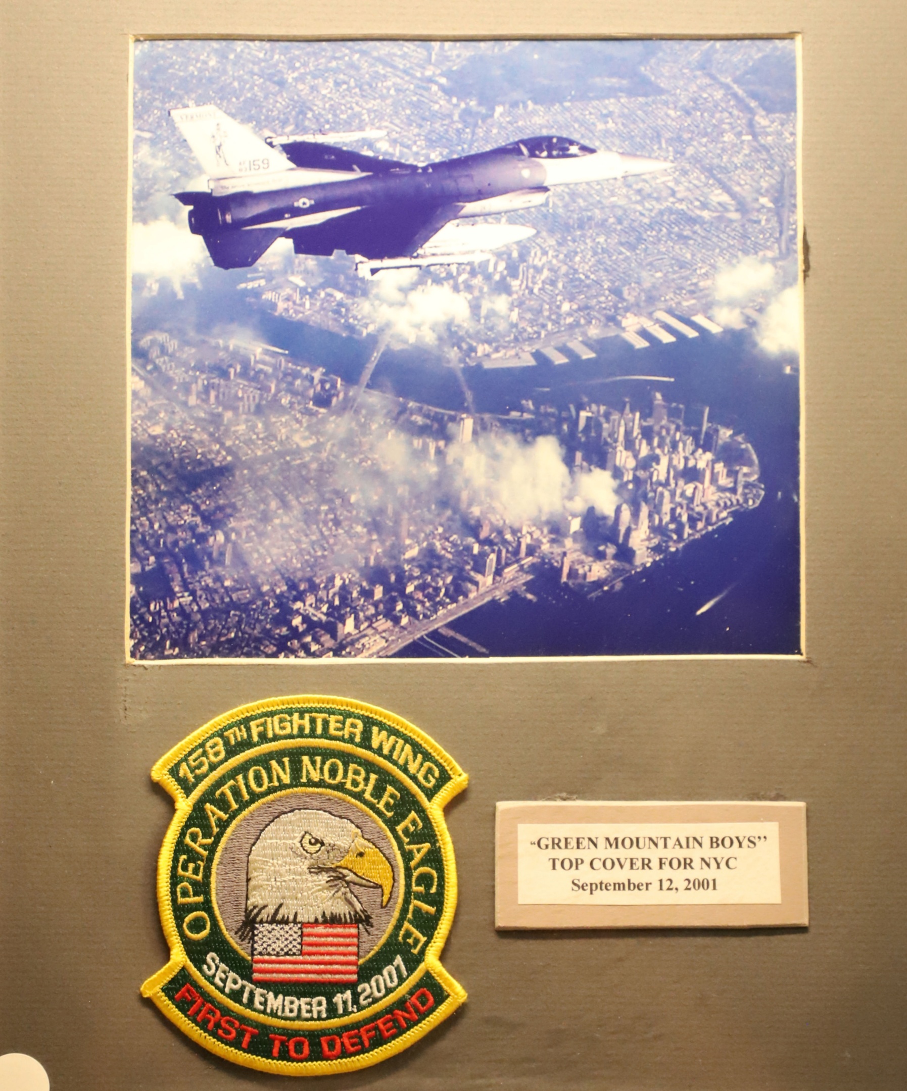 Vermont National Guard Museum at Camp Johnson Building - Operation Noble Eagle Sept 11 2001
