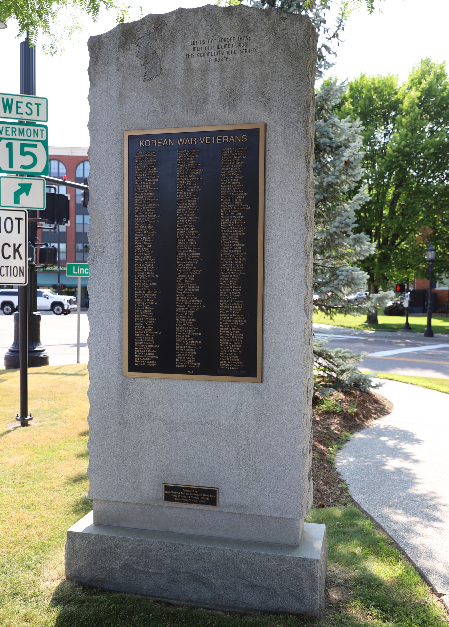Essex Jct Vermont Korean War Memorial