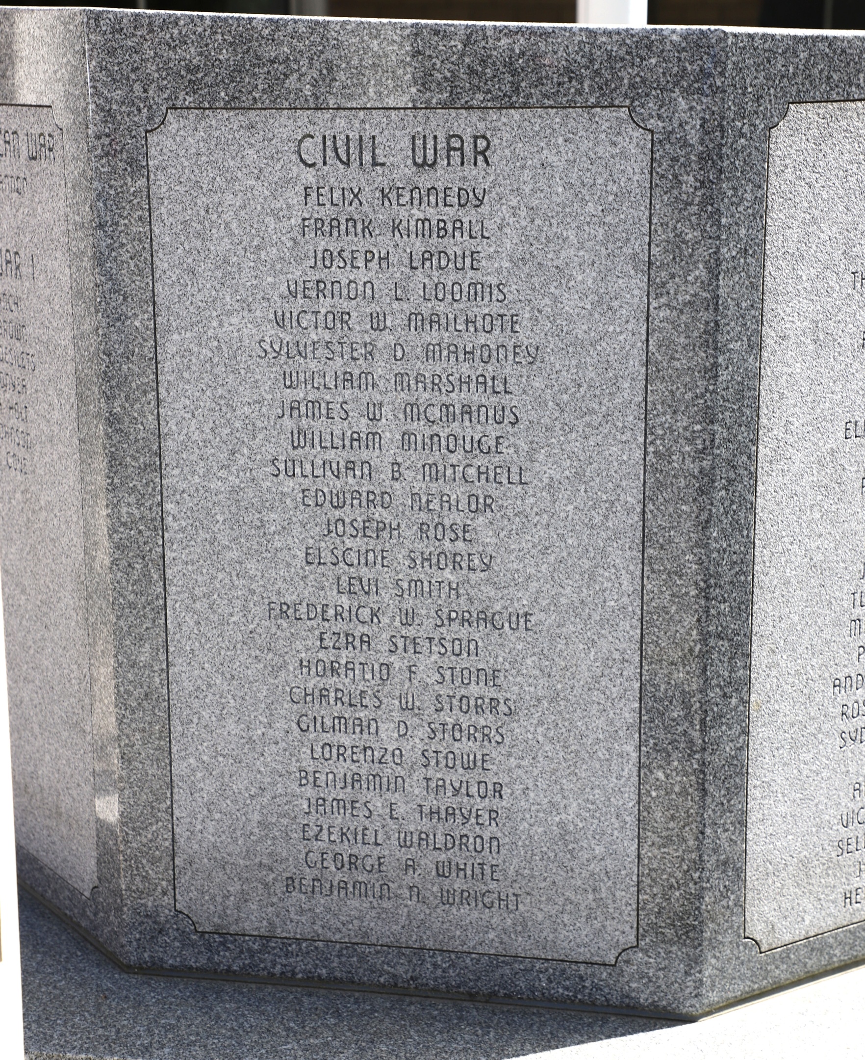Montpelier Vermont City Veterans Memorial Civil War