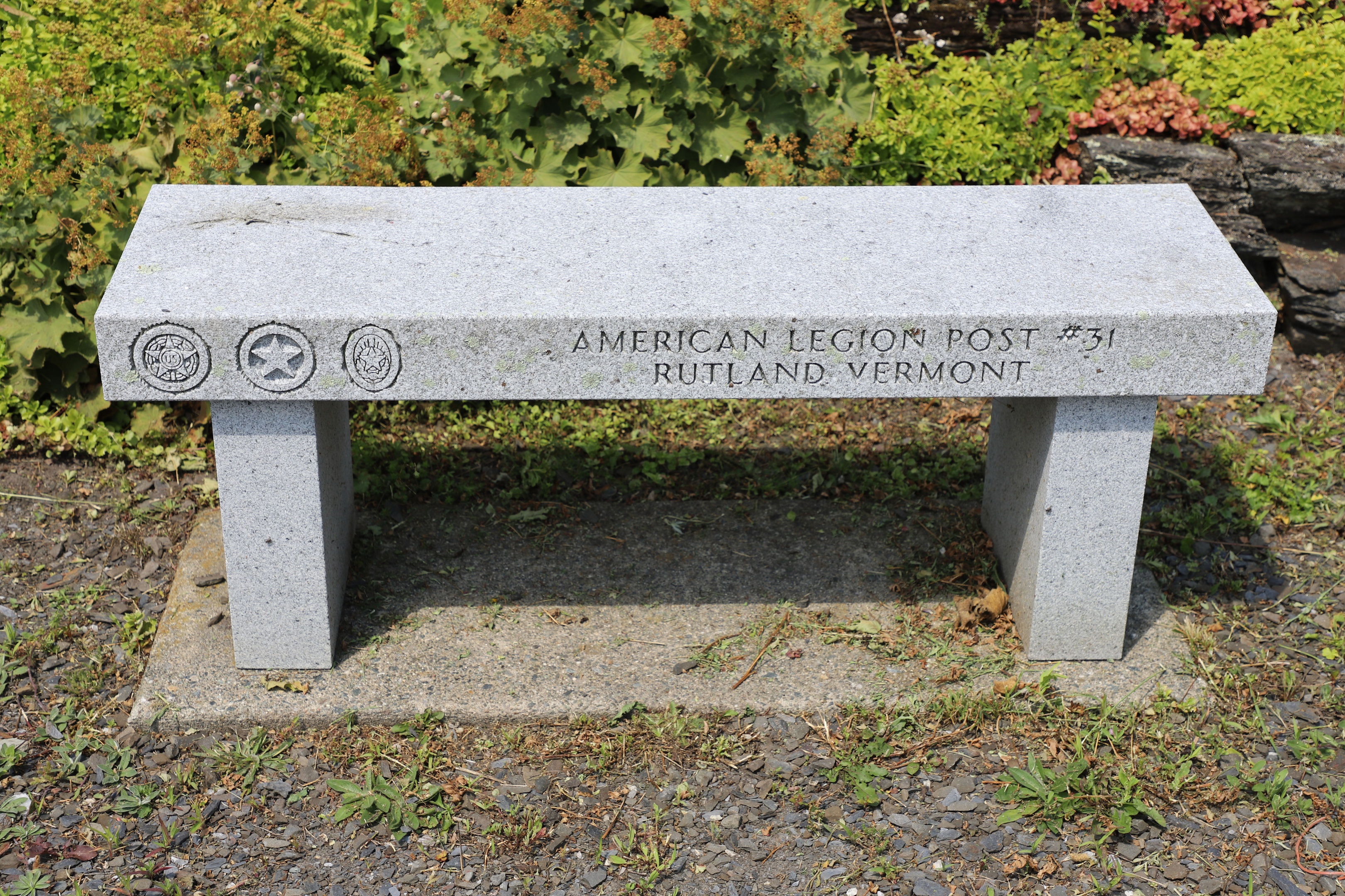 Vermont Veterans Memorial Cemetery - American Legion Post 31 Bench