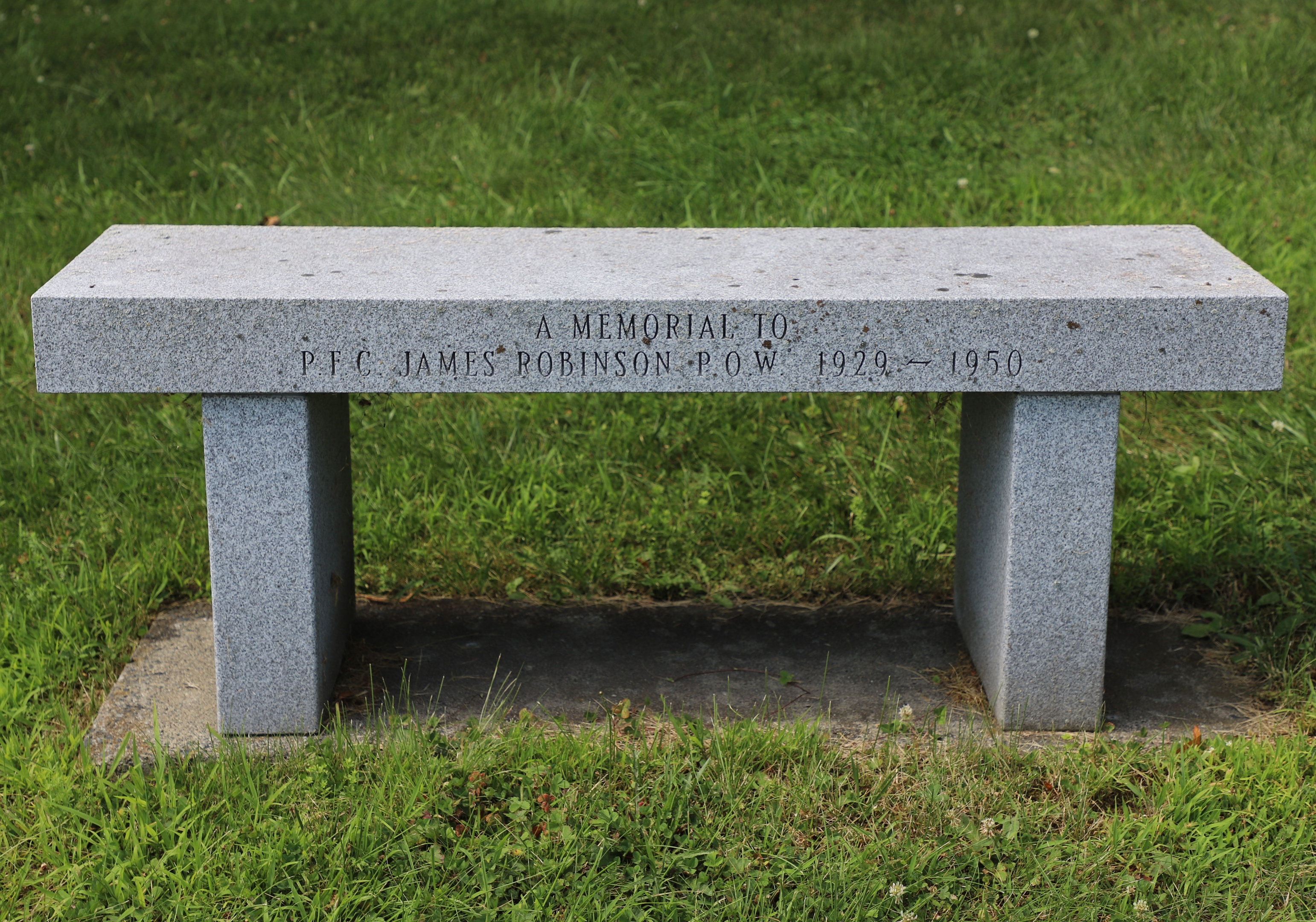 Vermont Veterans Memorial Cemetery - James Robinson POW Bench
