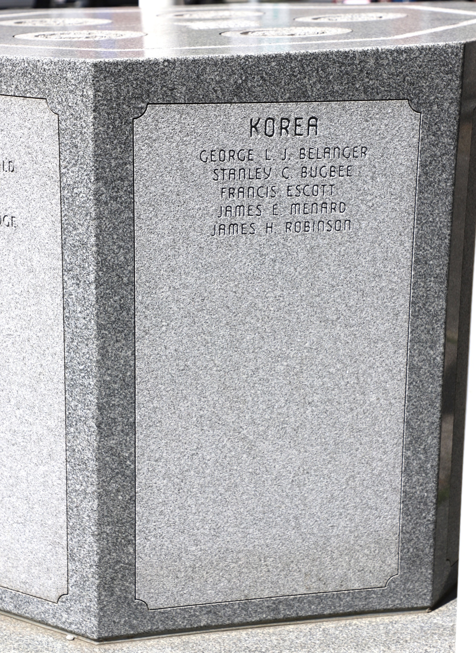 Montpelier Vermont City Veterans Memorial Korean War