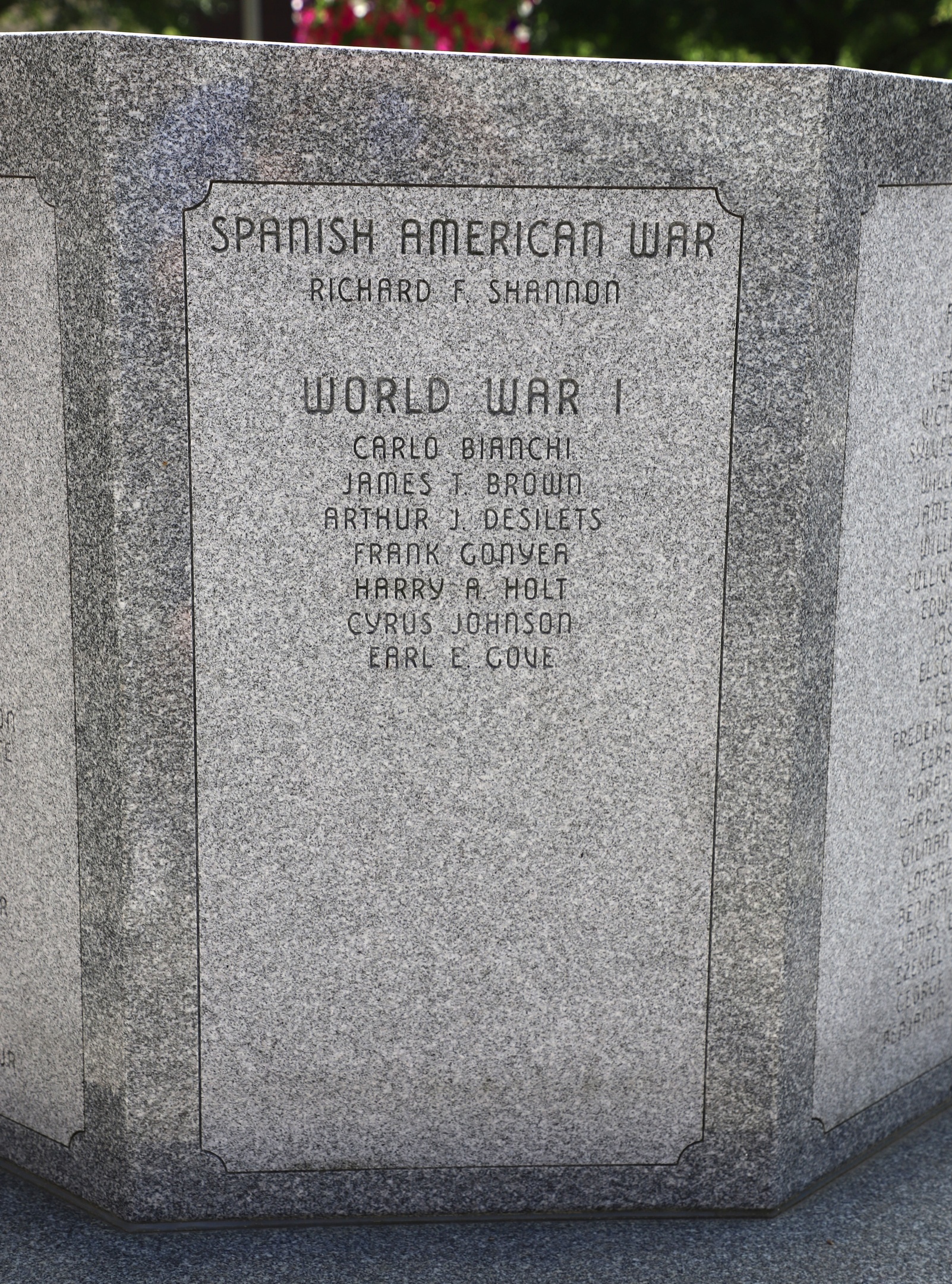 Montpelier Vermont City Veterans Memorial World War I