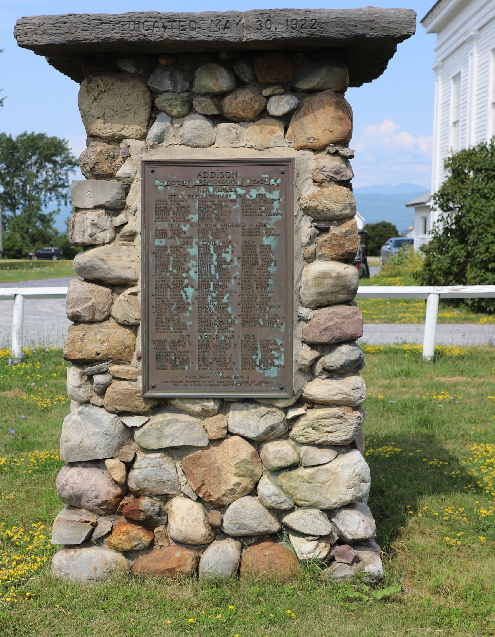 Addison Vermont Veterans Memorial