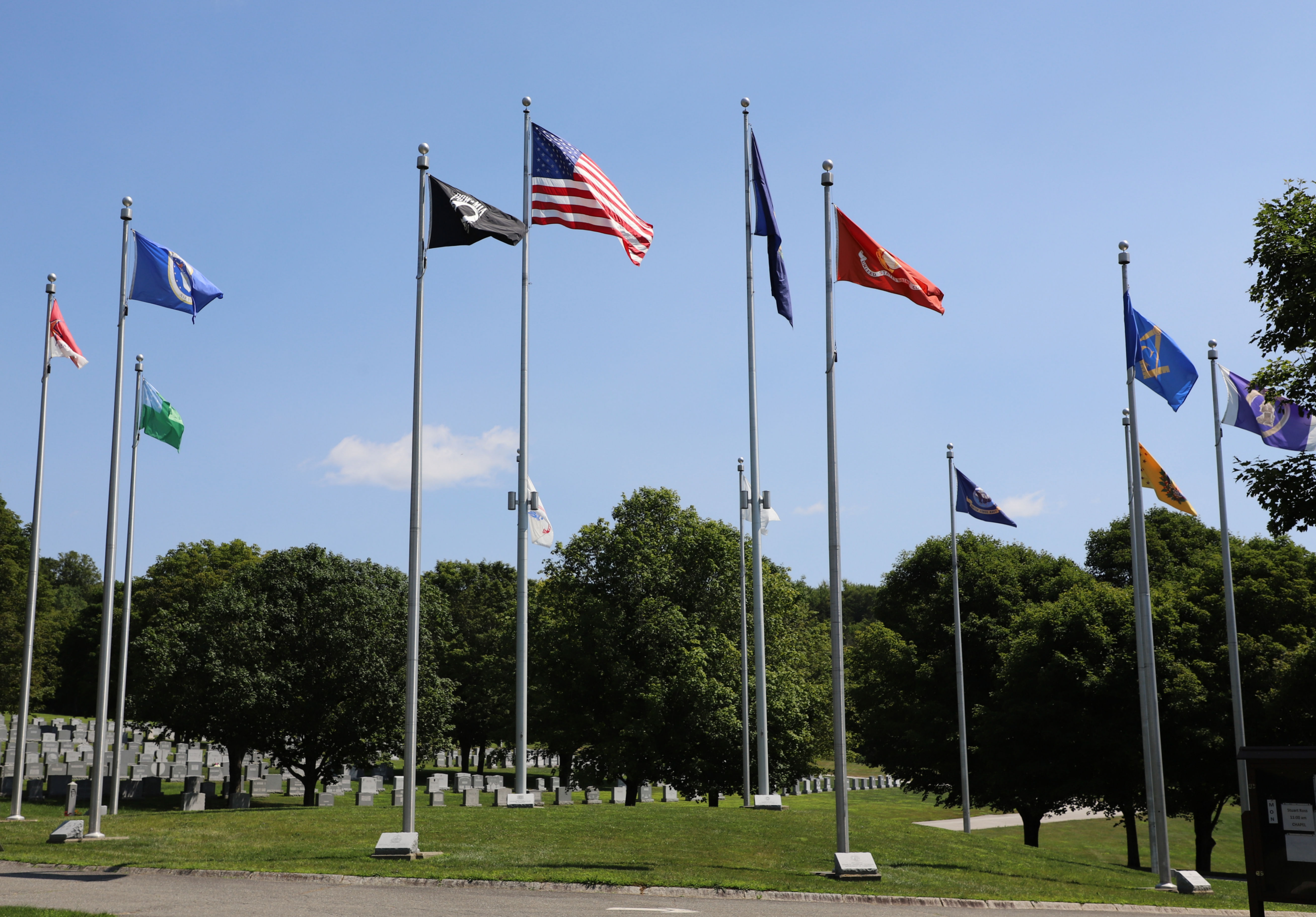 Vermont Veterans Memorial Cemetery Circle of Flags