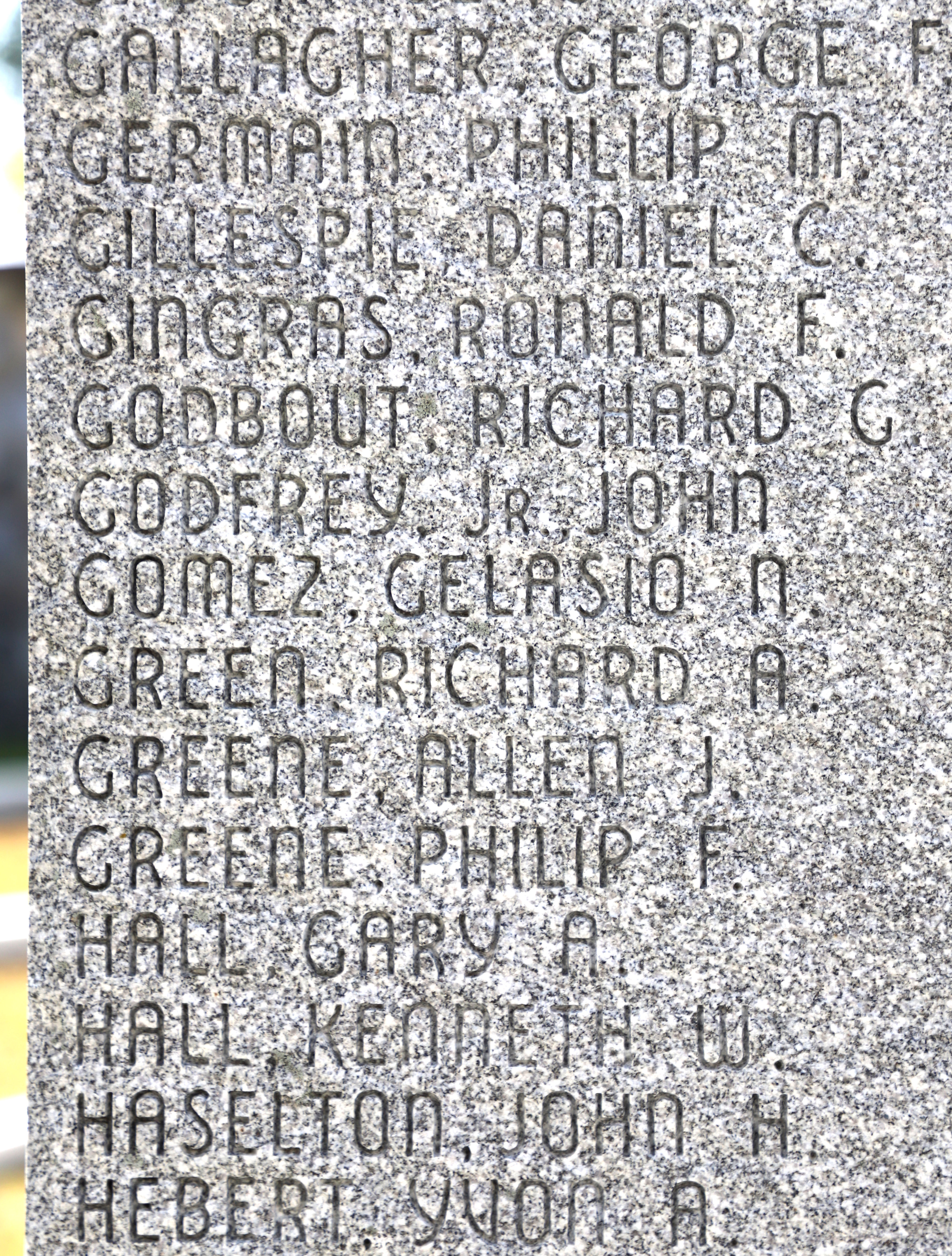 Vermont Vietnam Veterans Memorial - Sharon Vermont - Gallagher - Hebert