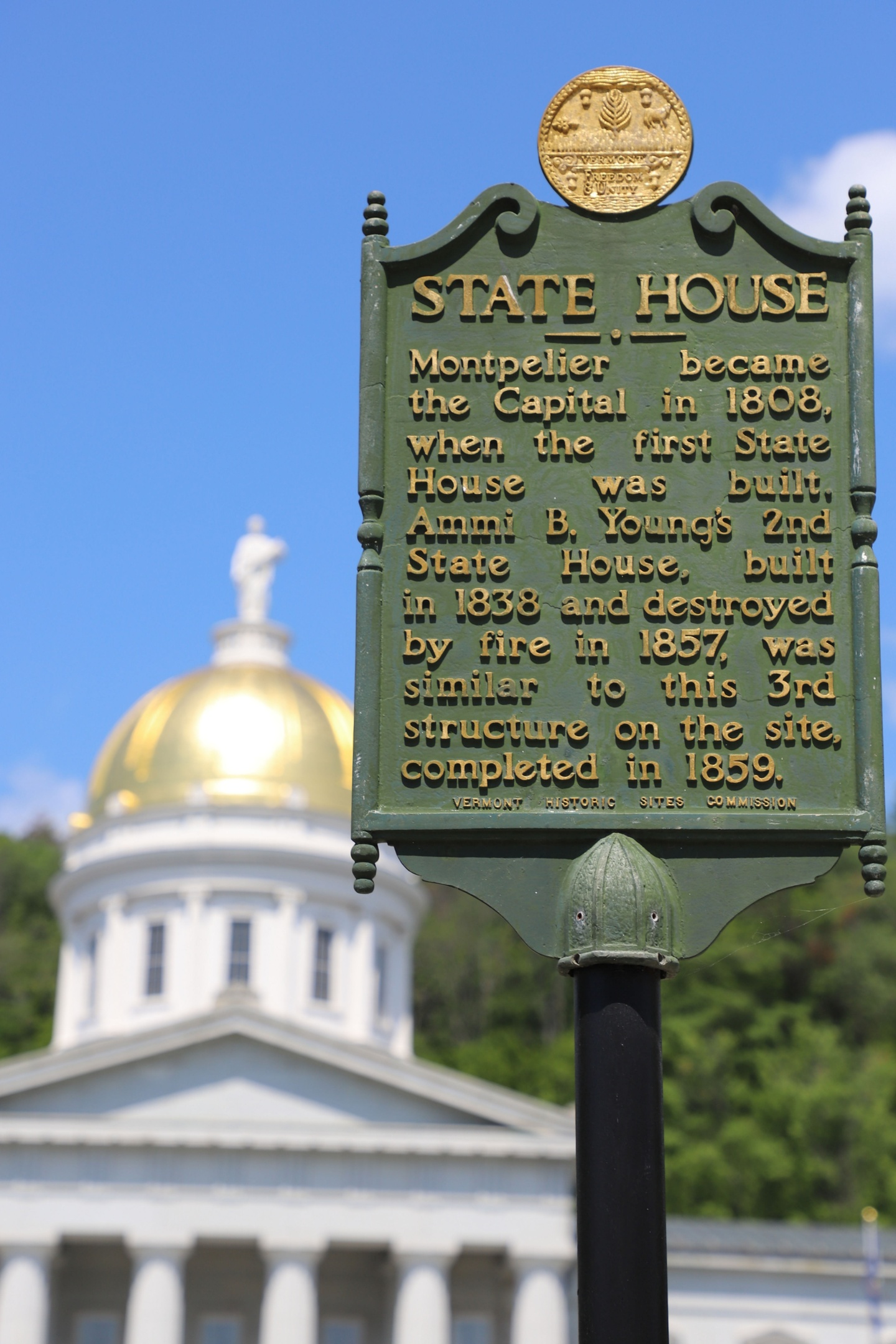 Montpelier Vermont State House - Ammi B Young Architect
