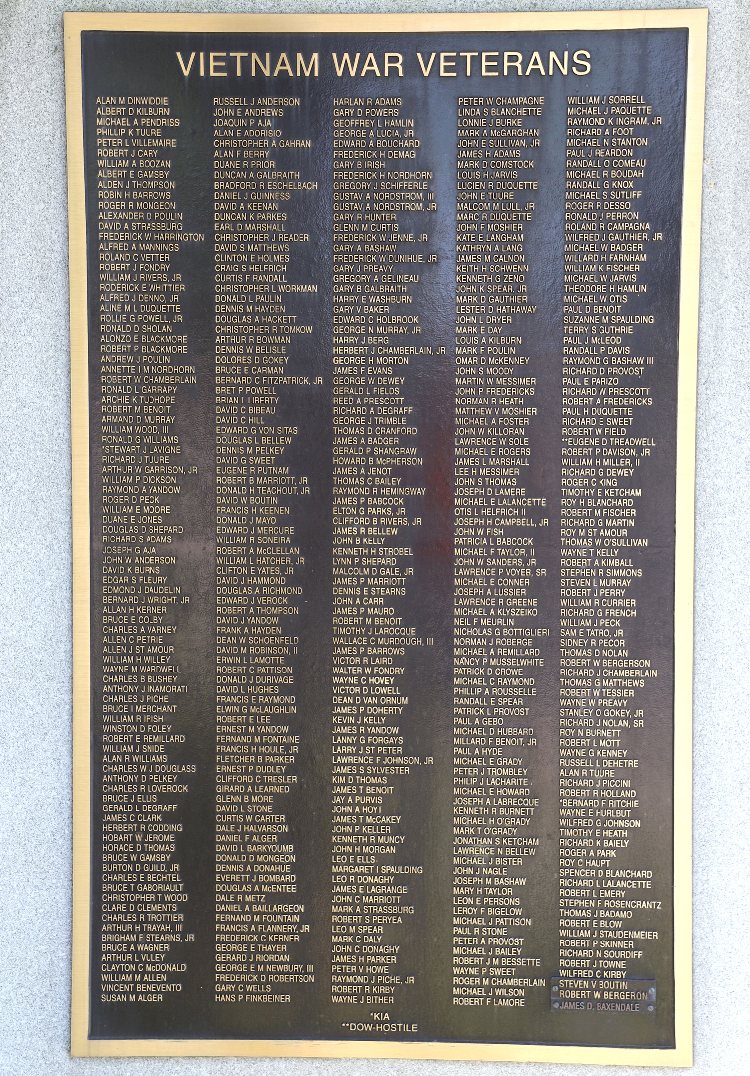 Essex Junction Vietnam Veterans Memorial
